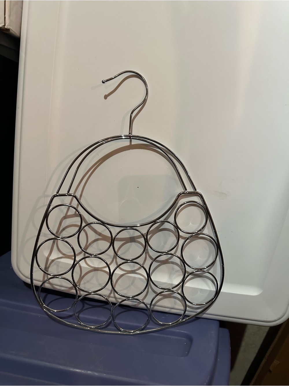 Chrome Scarf & Accessory Hanger - Silver